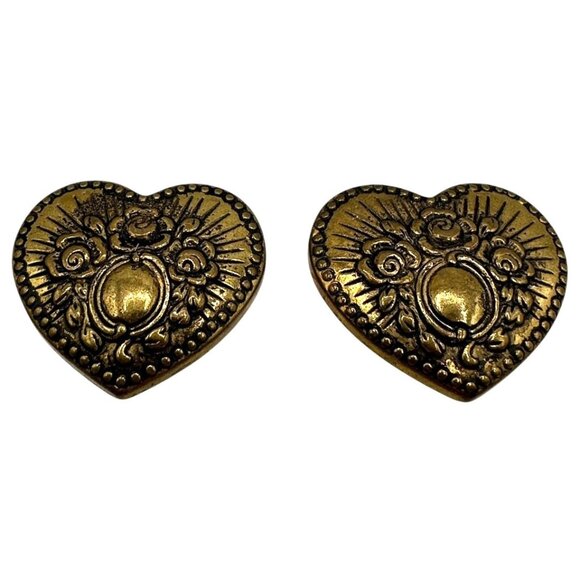 Plastic Heart Decorative Embellishments With Floral & Sunburst Motif Art Craft - Picture 3 of 4